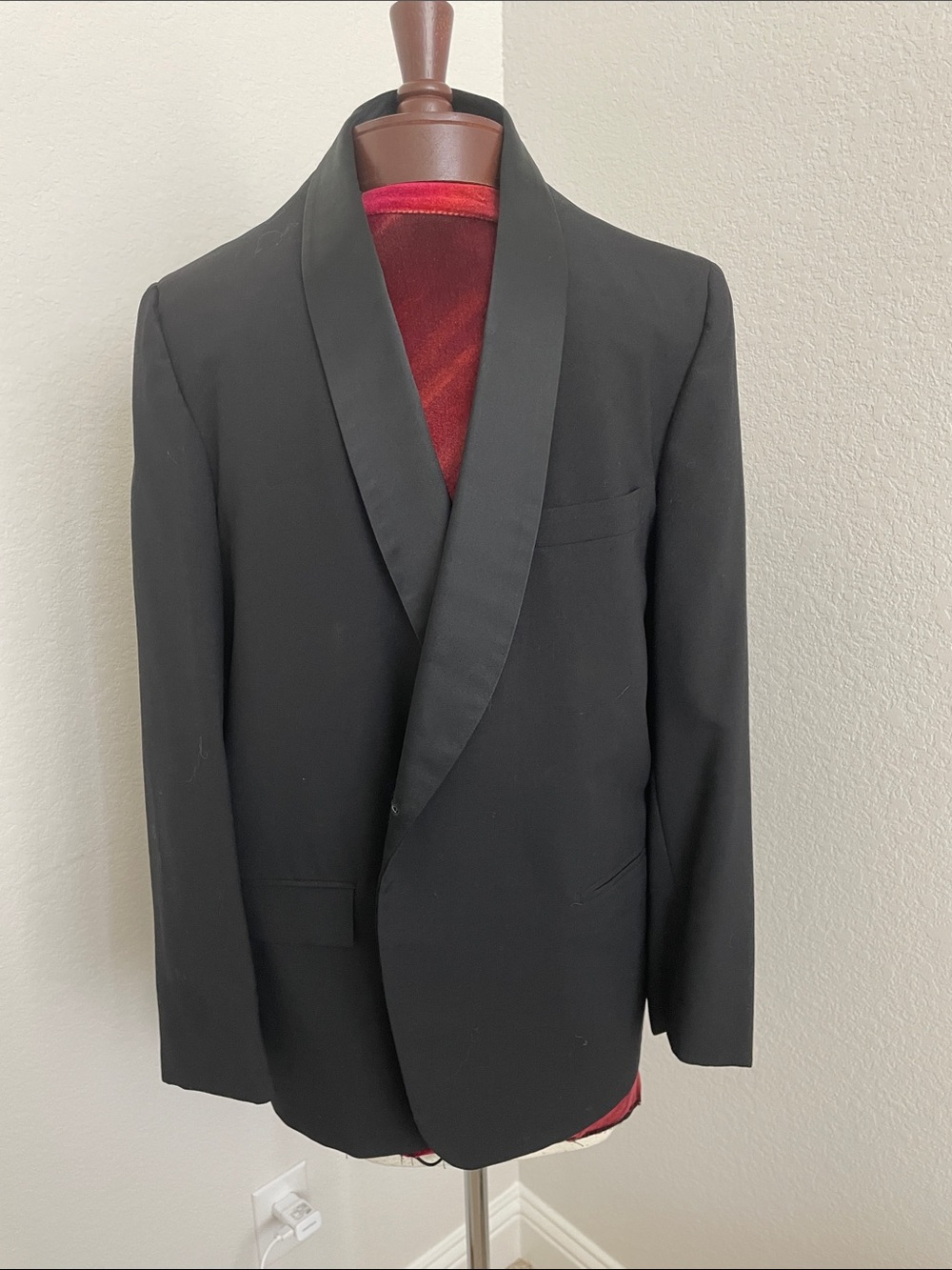 After Six Black Shawl Collar Tuxedo Jacket